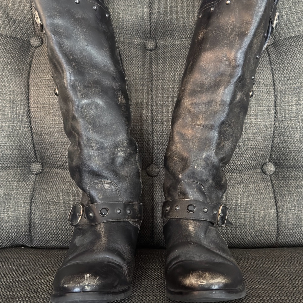 Golden Goose Kate Studded Leather Limited Edition Motorcycle Boots